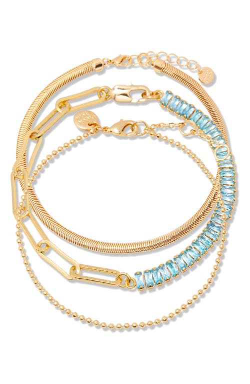 Brook & York Brook And York Priya Birthstone Tennis Bracelet Set In Gold December