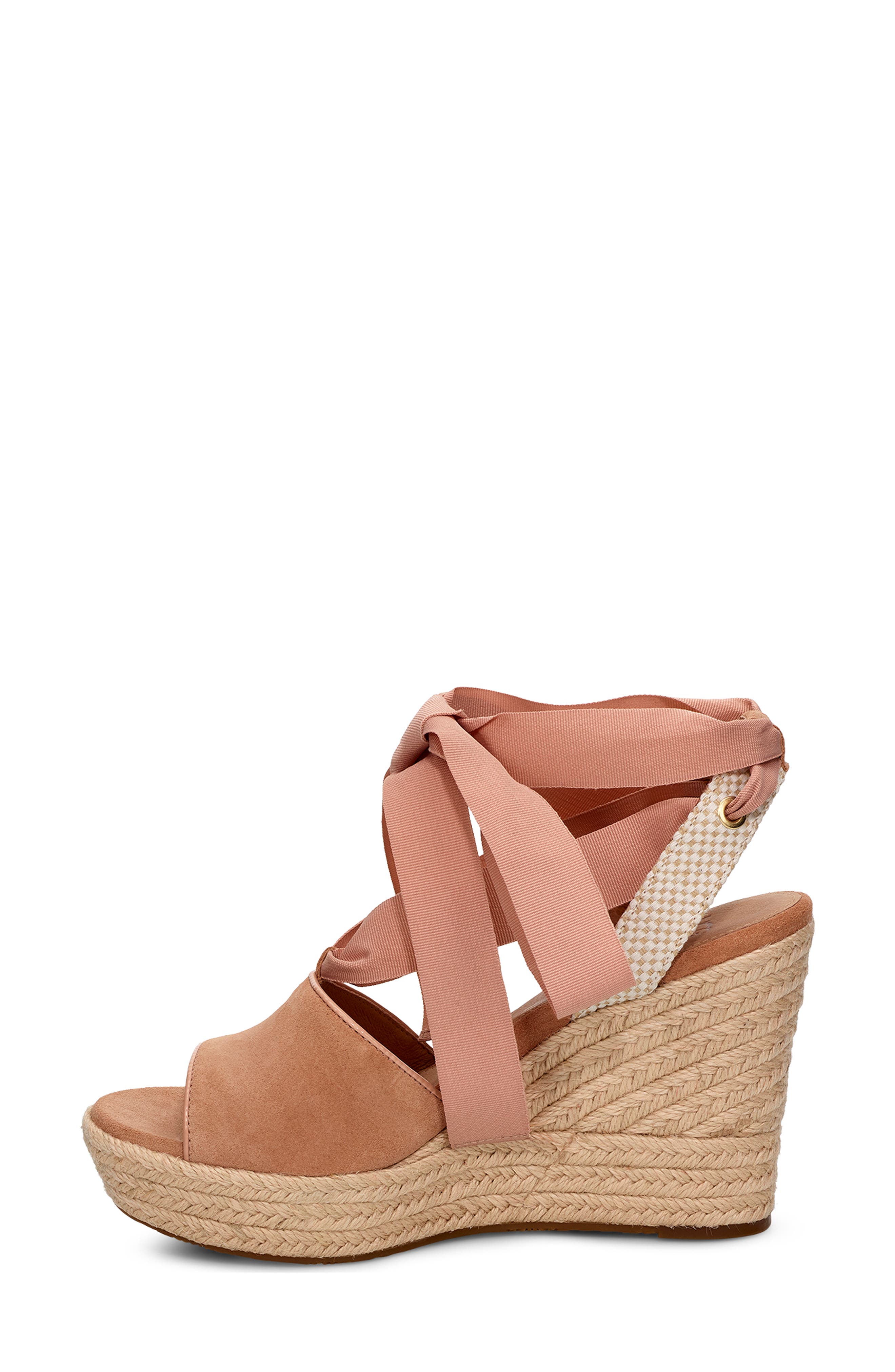 Shiloh Wedge Sandal, Alternate, color, ARROYO FABRIC