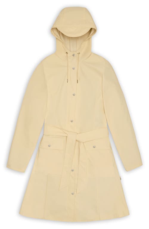 RAINS RAINS CURVE WATERPROOF BELTED JACKET