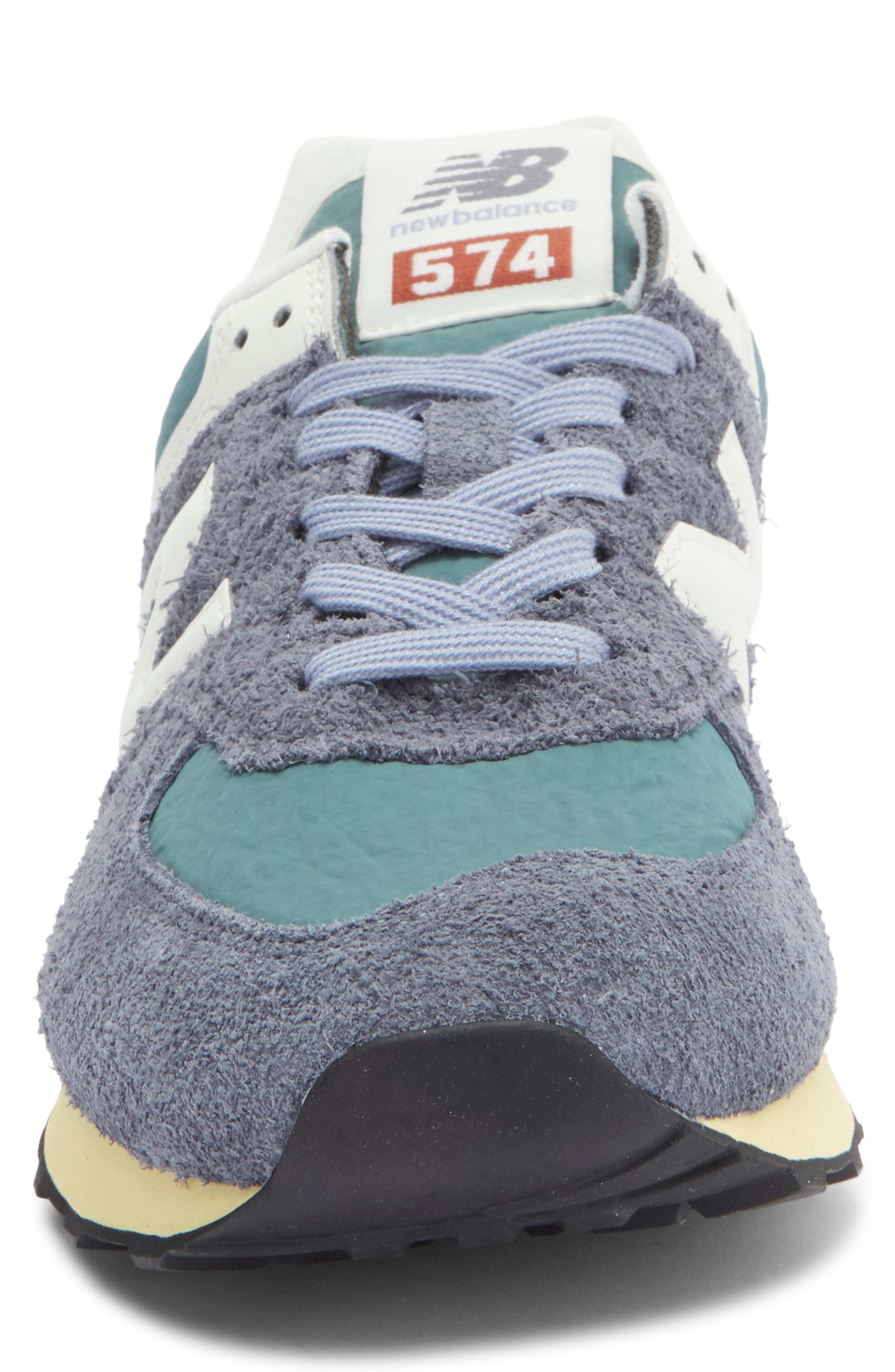 New Balance Gender Inclusive 574 Sneaker, Alternate, color, Dark Arctic Grey/ Sea Salt