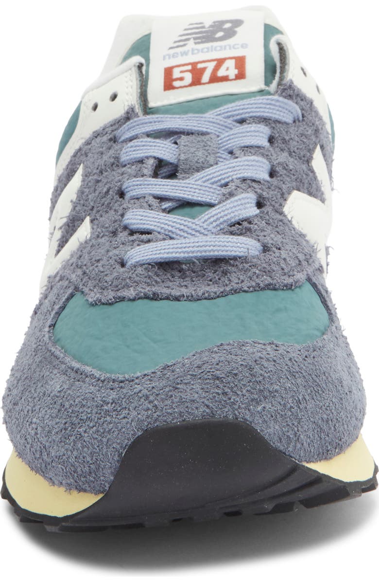New Balance Gender Inclusive 574 Sneaker, Alternate, color, Dark Arctic Grey/ Sea Salt