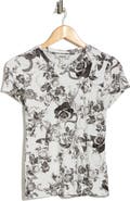 JASON WU Garden Crewneck Short Sleeve T-Shirt