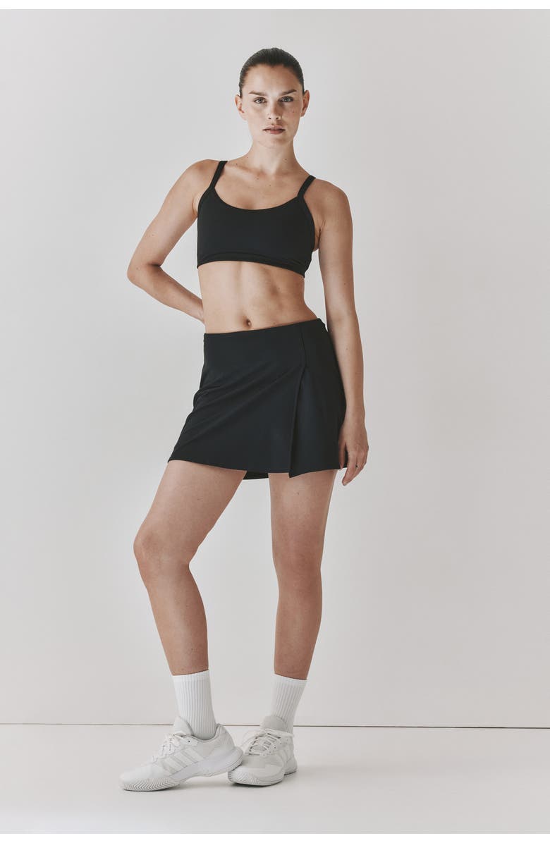 H&M Tennis Skirt With Softmove, Alternate, color, Black