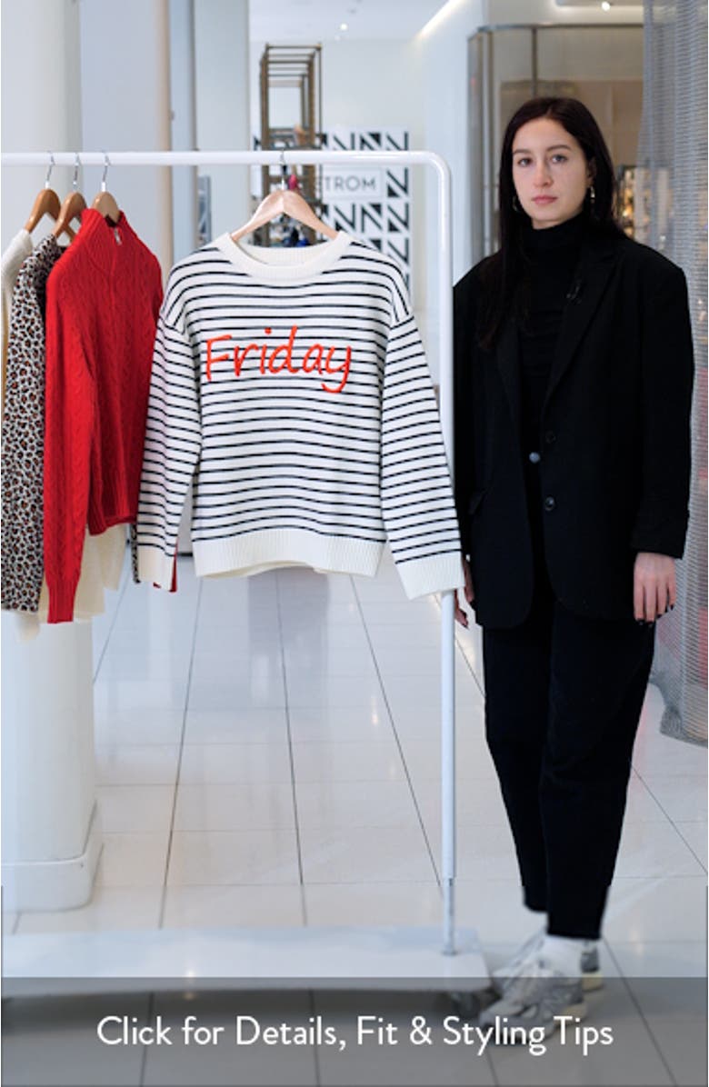 Friday Stripe Sweater, sales video thumbnail