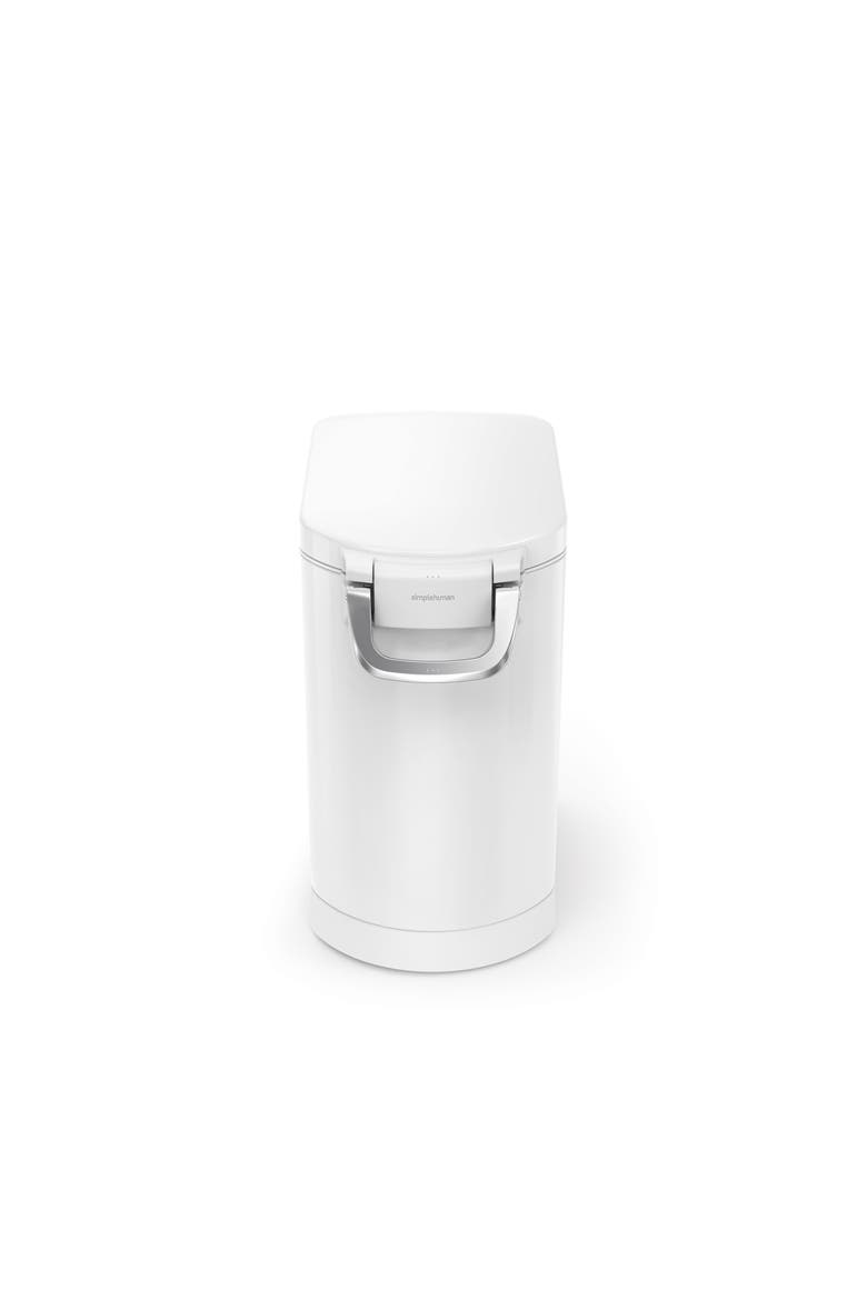 medium pet food can, Alternate, color, White