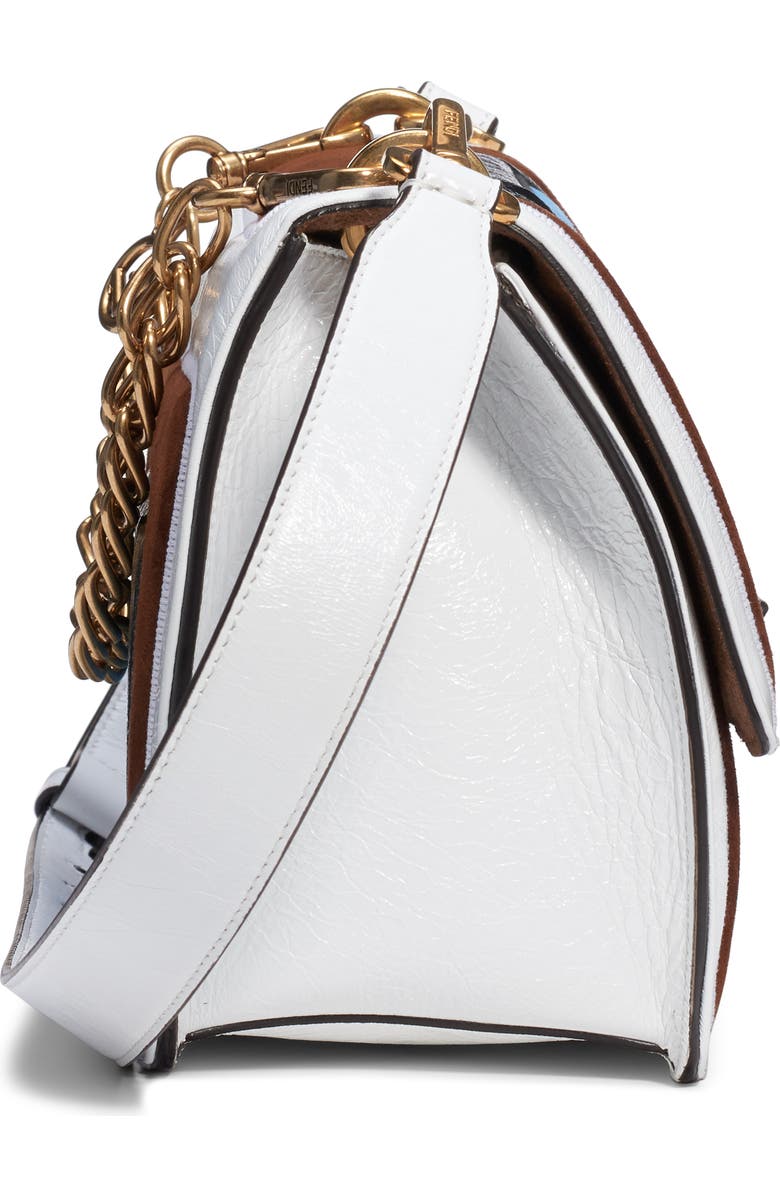 Fendi Kan U Colorblock Lambskin Shoulder Bag, Alternate, color,