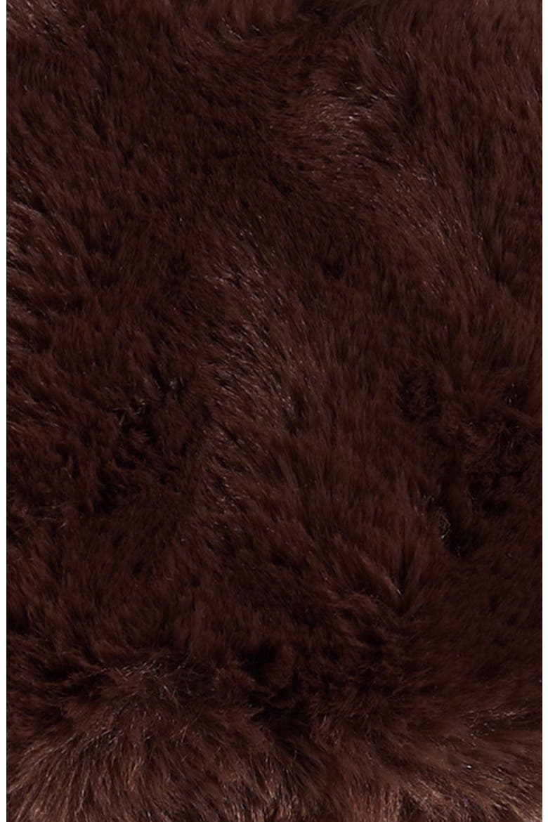 Kids' Faux Fur Claw Appliqué Mittens, Alternate, color, BROWN