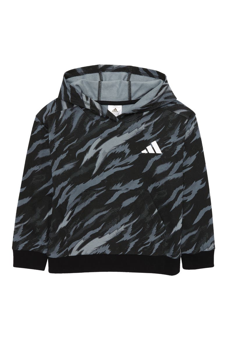 Kids' Water Tiger Camo Hoodie, Main, color, BLACK