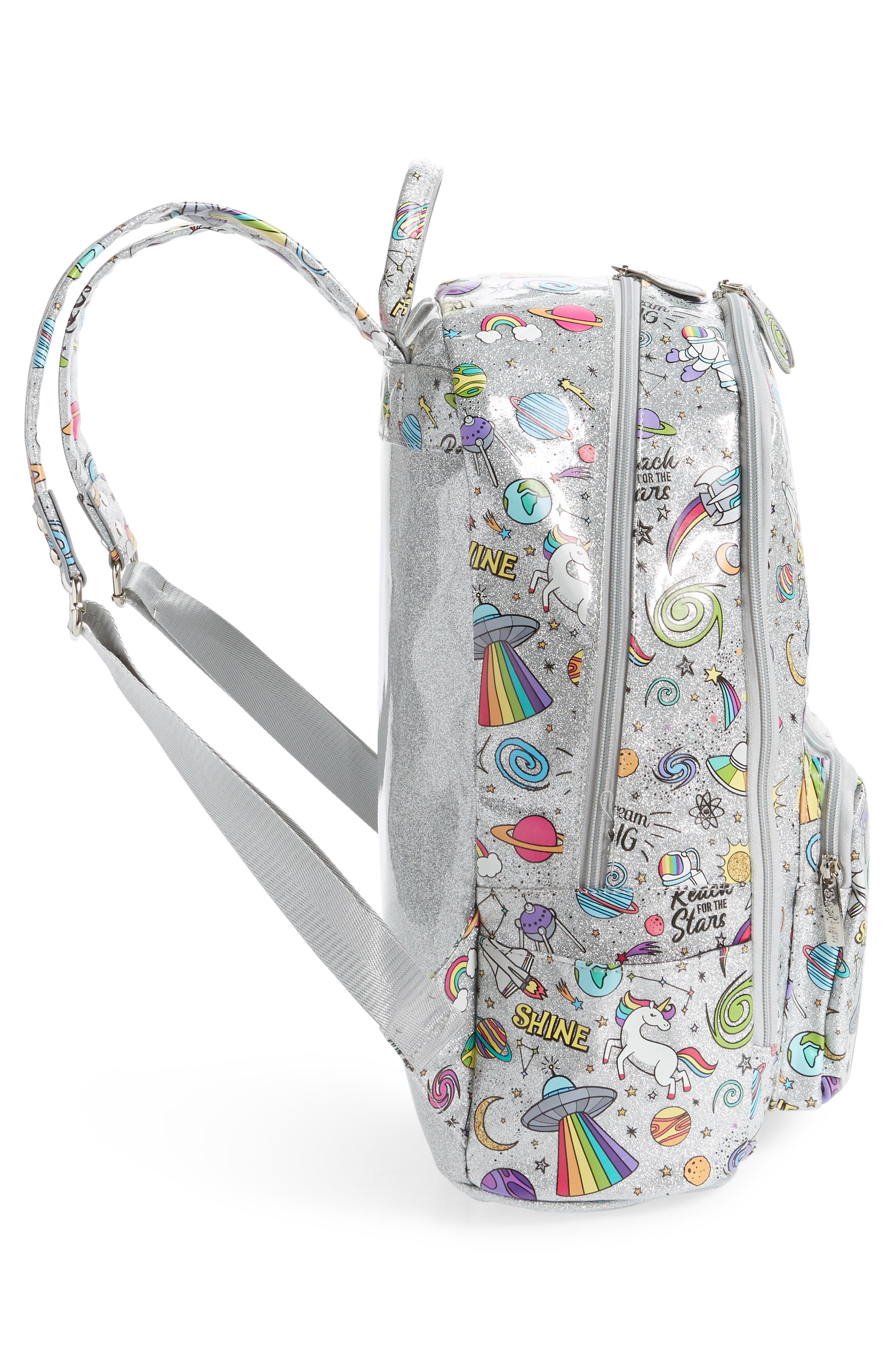 Bari Lynn Emoji Metallic Backpack, Alternate, color, 