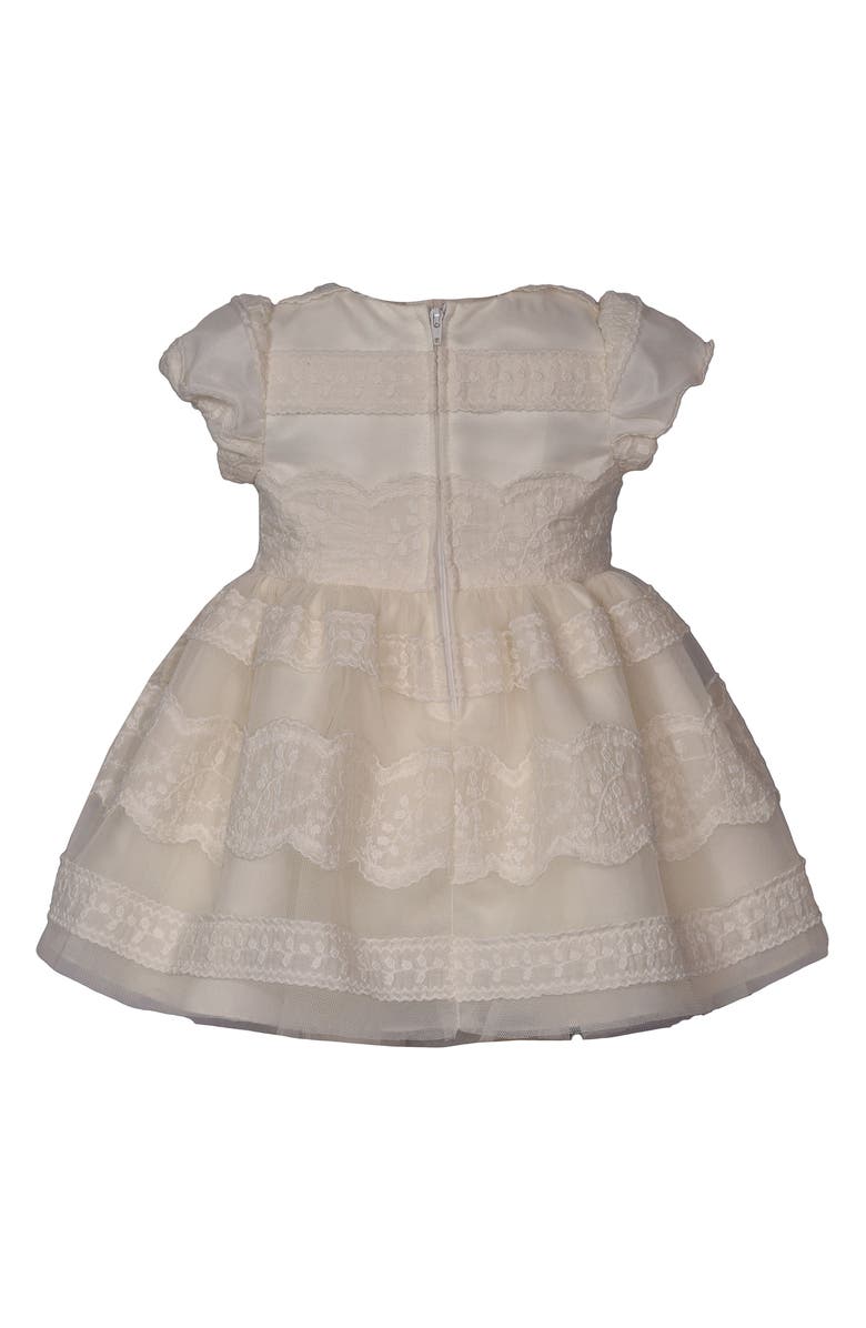 Iris & Ivy Ballerina Lace & Tulle Party Dress, Bloomers & Headband Set, Alternate, color, Ivory