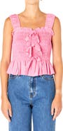 Endless Rose Bow Smocked Top