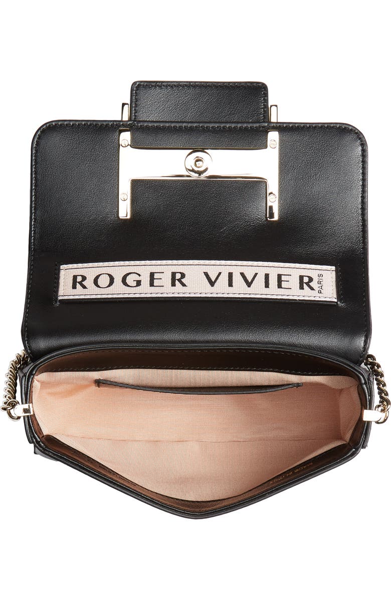 Roger Vivier Micro Très Vivier Calfskin Leather Crossbody Bag, Alternate, color,