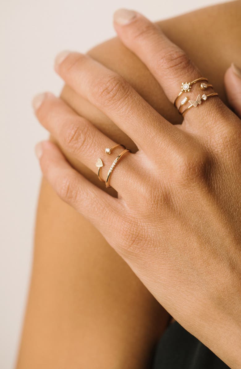 Zoë Chicco Itty Bitty Open Ring, Alternate, color, 