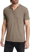 John Varvatos Duke Short Sleeve Slub Henley