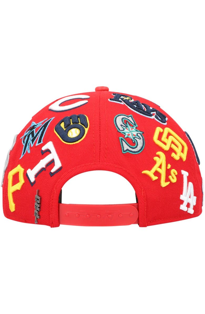 PRO STANDARD Men's Pro Standard Red MLB Pro League Wool Snapback Hat, Alternate, color, Red