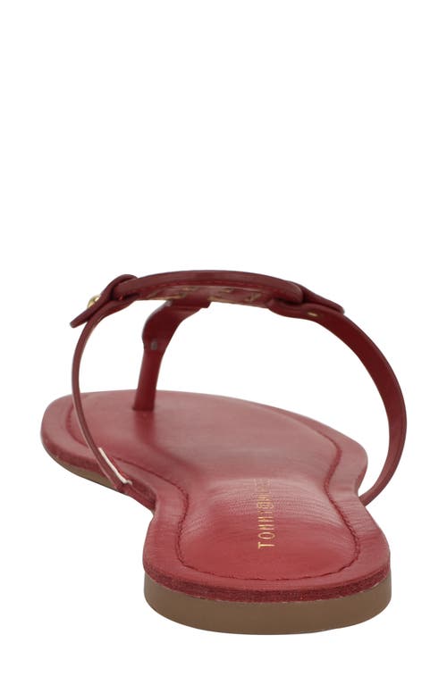 Tommy Hilfiger Litzy Flip Flop In Red