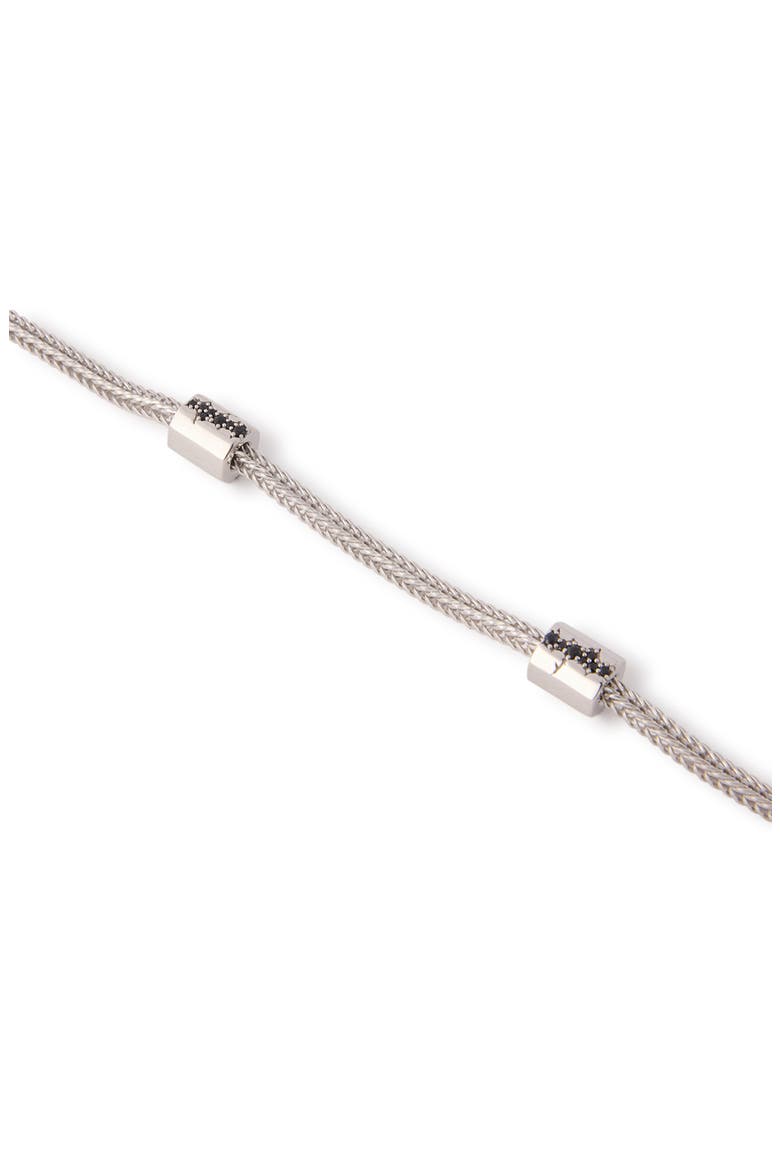 Hex Nut Scatter Lab Grown Diamond Bracelet, Alternate, color, SILVER