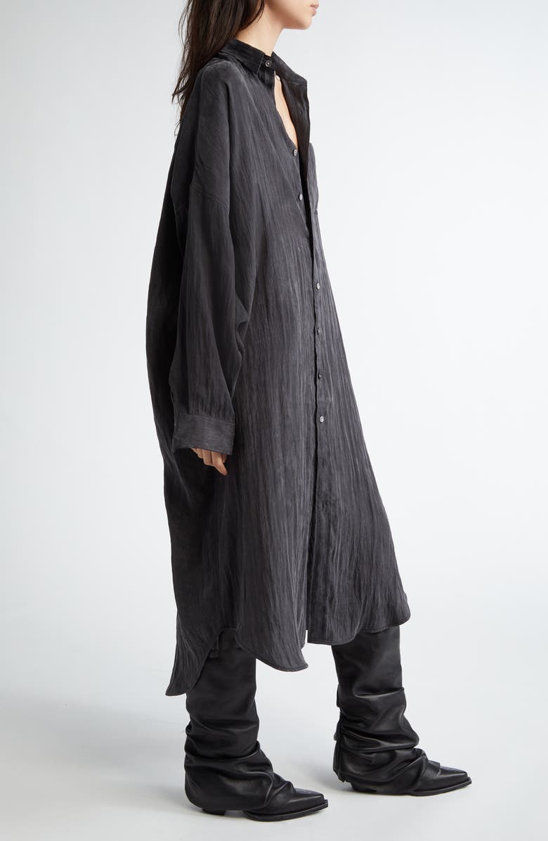R13 Jumbo Long Sleeve Shirtdress, Alternate, color, 