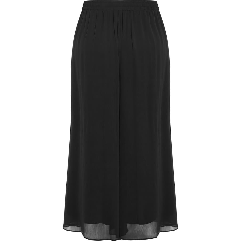City Chic Skyla Elastic Waist Wide Leg Pants in Black at Nordstrom, Size 12W
