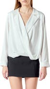 Endless Rose Satin Wrap Shirt