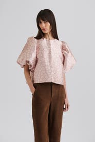 Malina Cleo Pouf Balloon Sleeve Blouse