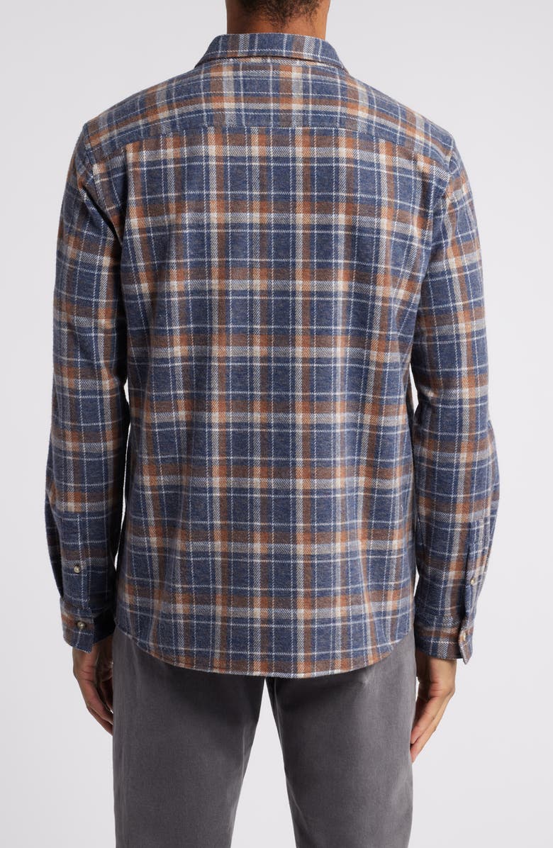 Johnston & Murphy Brushed Cotton Blend Button-Up Shirt, Alternate, color, 