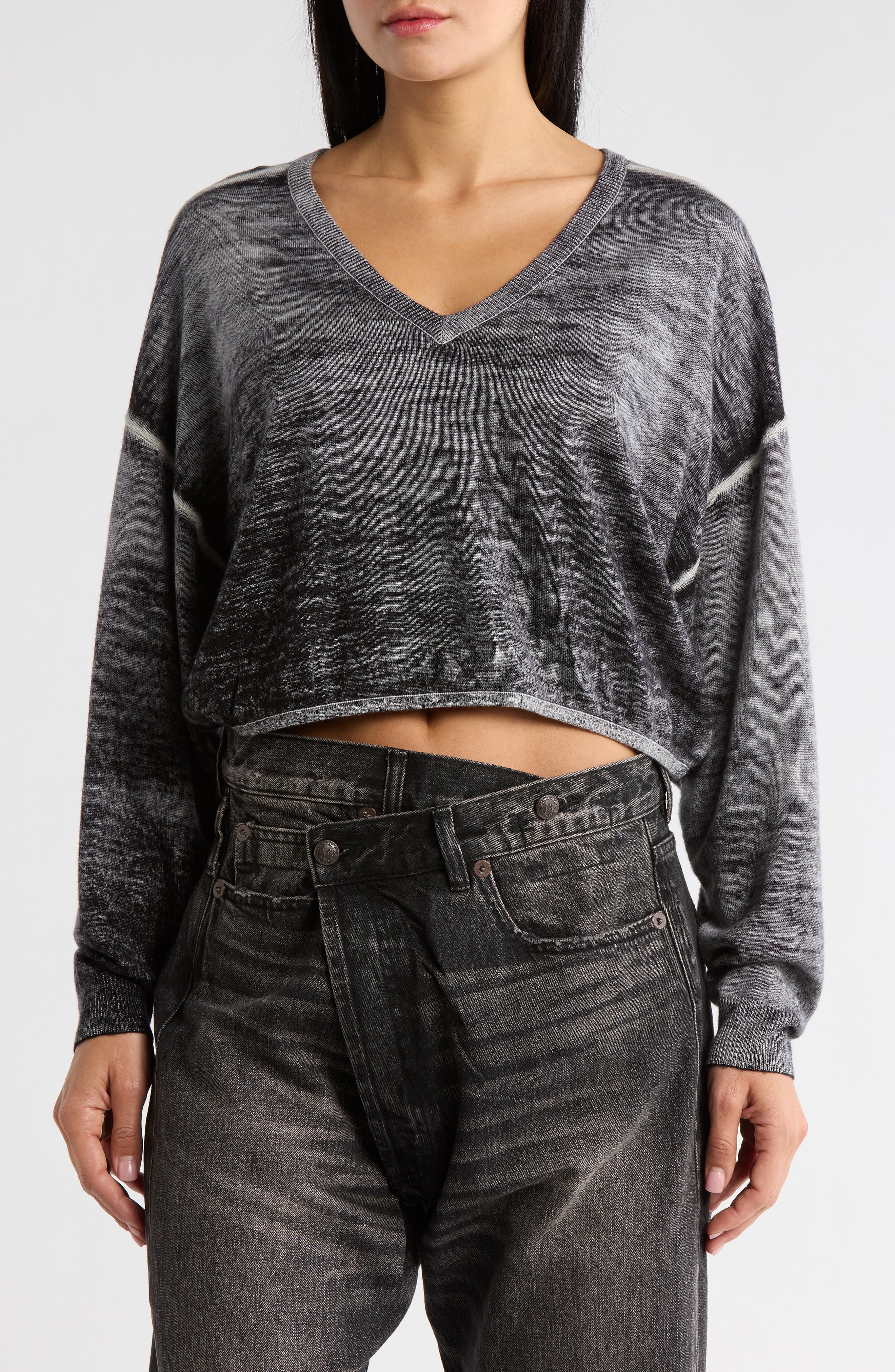 R13 V-Neck Wool Sweater