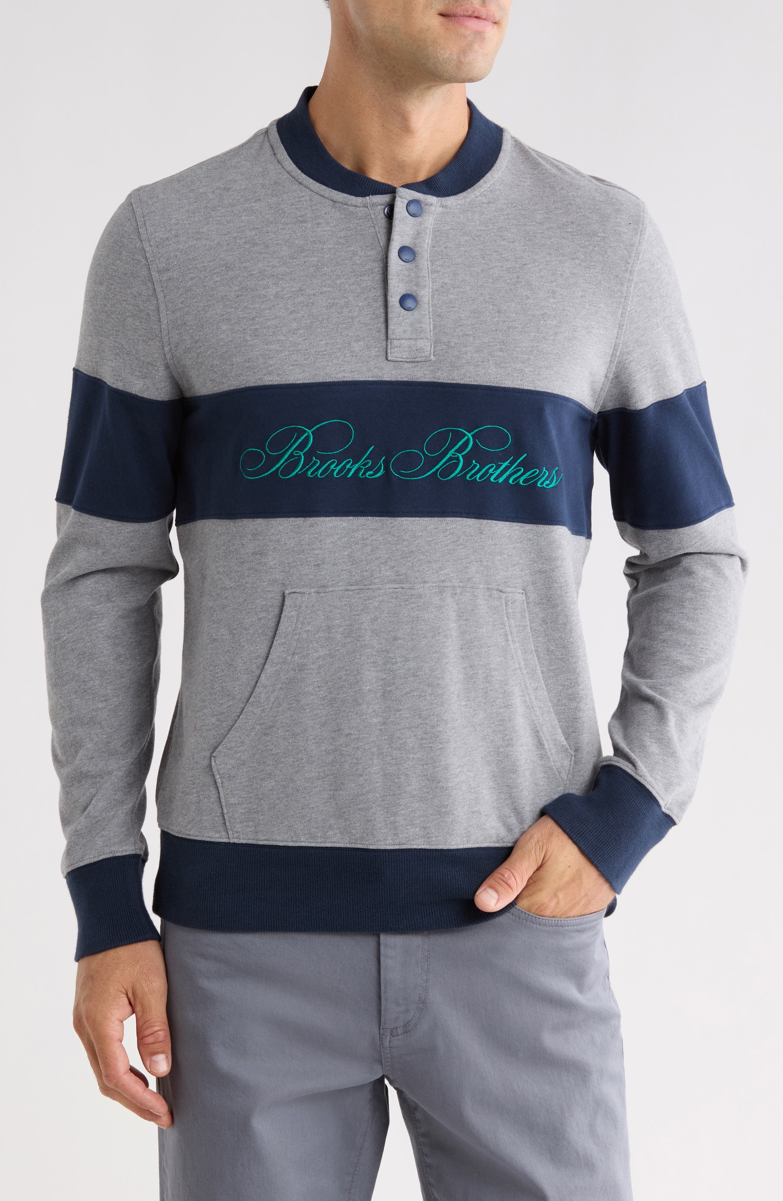Logo Rugby Stripe Sweatshirt