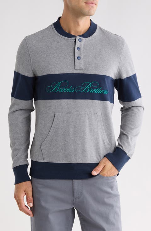 Logo Rugby Stripe Sweatshirt