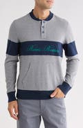 Brooks Brothers Logo Rugby Stripe Sweatshirt