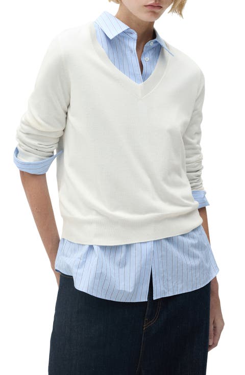 V-Neck Sweater (Regular & Plus)