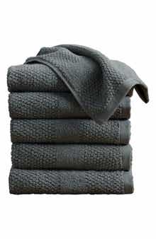 Cotton Textured Weave 6-Piece Hand Towel Set