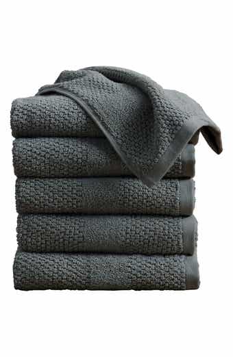 Cotton Textured Weave 6-Piece Hand Towel Set