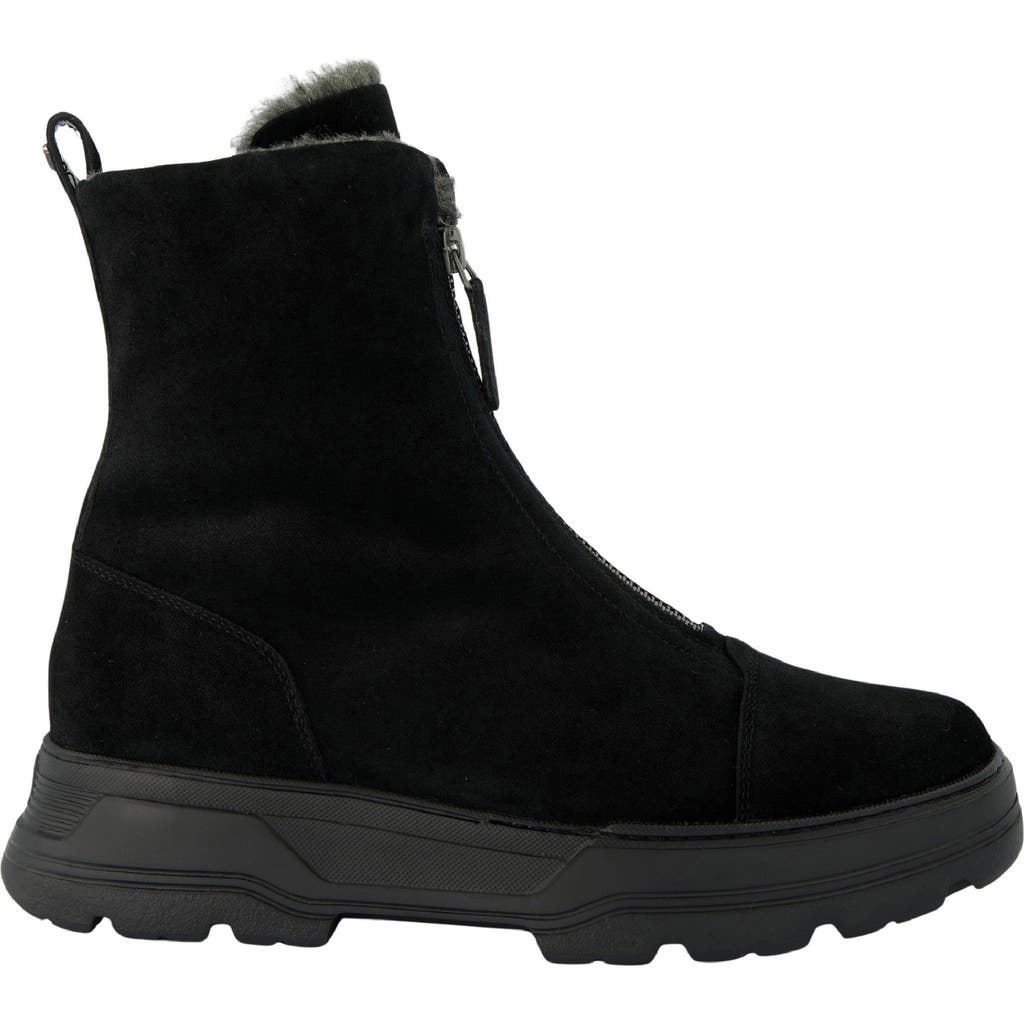 Paul Green Cameo Faux Fur Bootie In Black