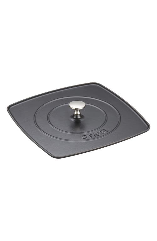Staub Cast Iron Grill Press In Black