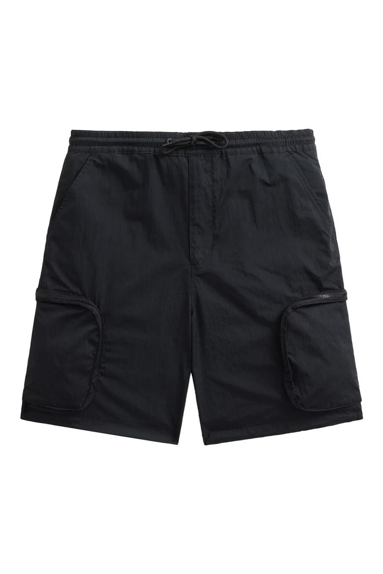 Pull-On Cargo Shorts, Main, color, BLACK
