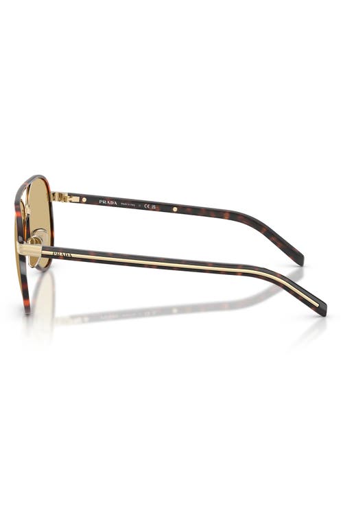Prada Pr B57s Aviator Steel Sunglasses