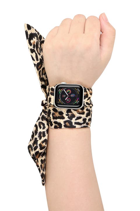 Leopard Silk Scarf 42mm/44mm Apple Watch 1/2/3/4 Band