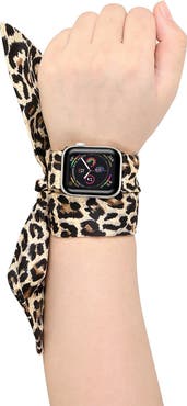 Posh Tech Leopard Silk Scarf 42mm/44mm Apple Watch 1/2/3/4 Band