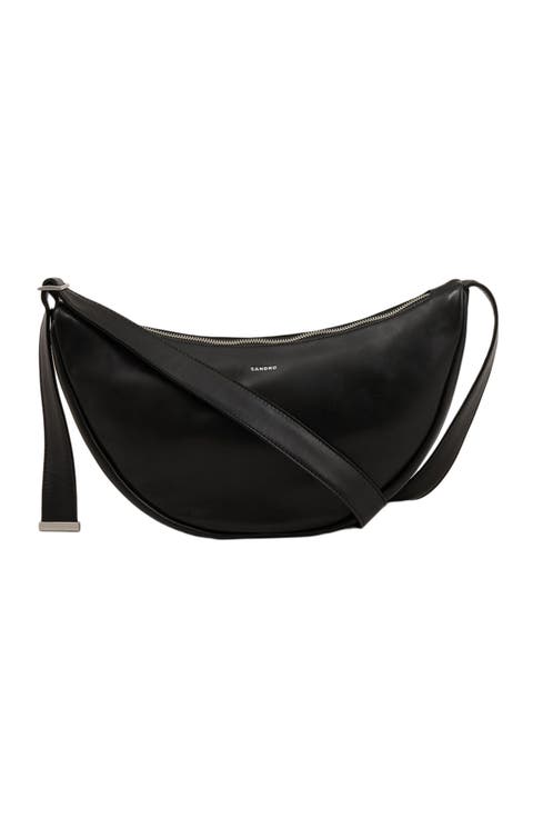 Small leather hobo bag