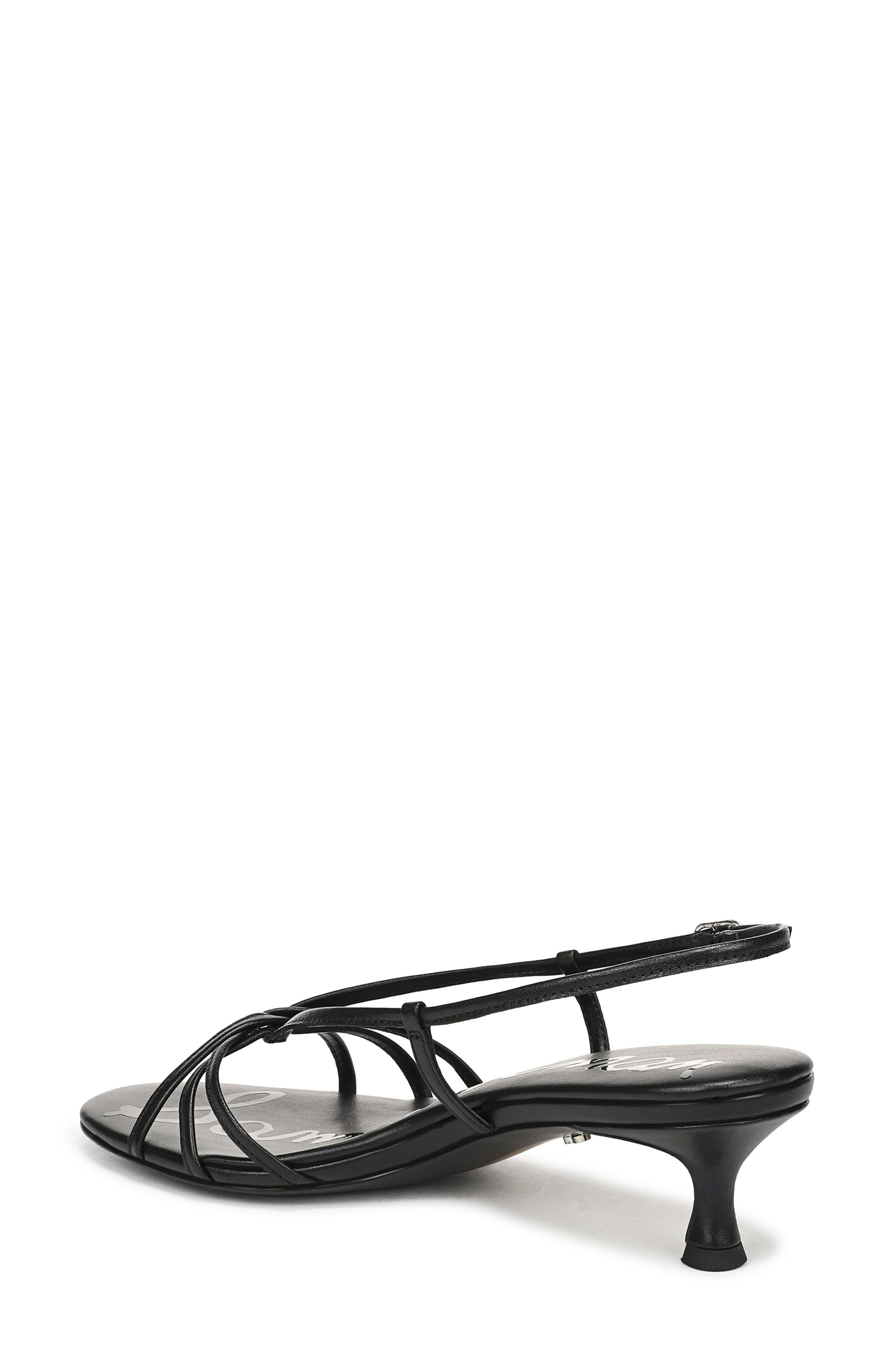 Sam Edelman Cressa Slingback Kitten Heel Sandal, Alternate, color, Black
