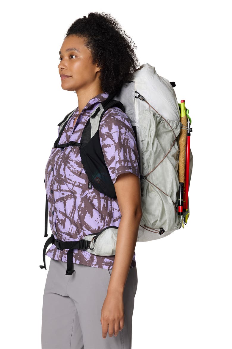 Sun Drift Cooling UPF 50+ Short Sleeve Shirt, Alternate, color, PURPLE SAGE BRUSHSTROKES PRINT