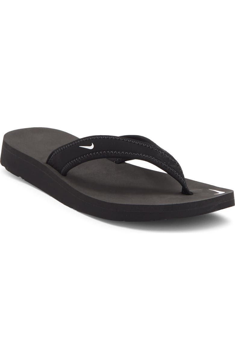 Nike 'Celso Girl' Thong, Alternate, color, 011 Black/White