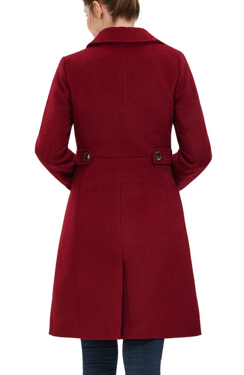 Kimi & Kai Arina Wool Blend Walking Coat In Multi