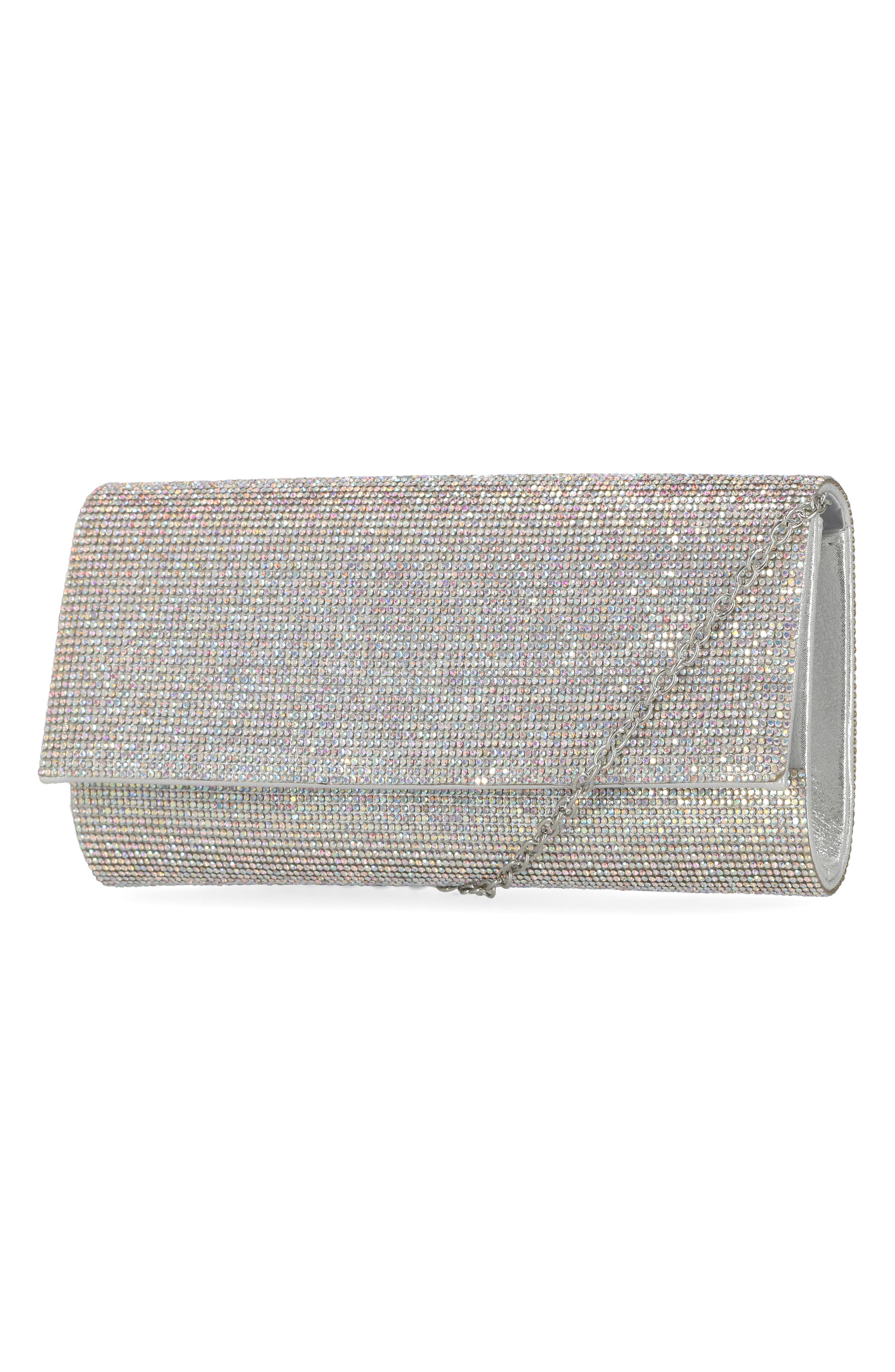 Jessica McClintock Cherrie Ombré Rhinestone Clutch, Alternate, color, 