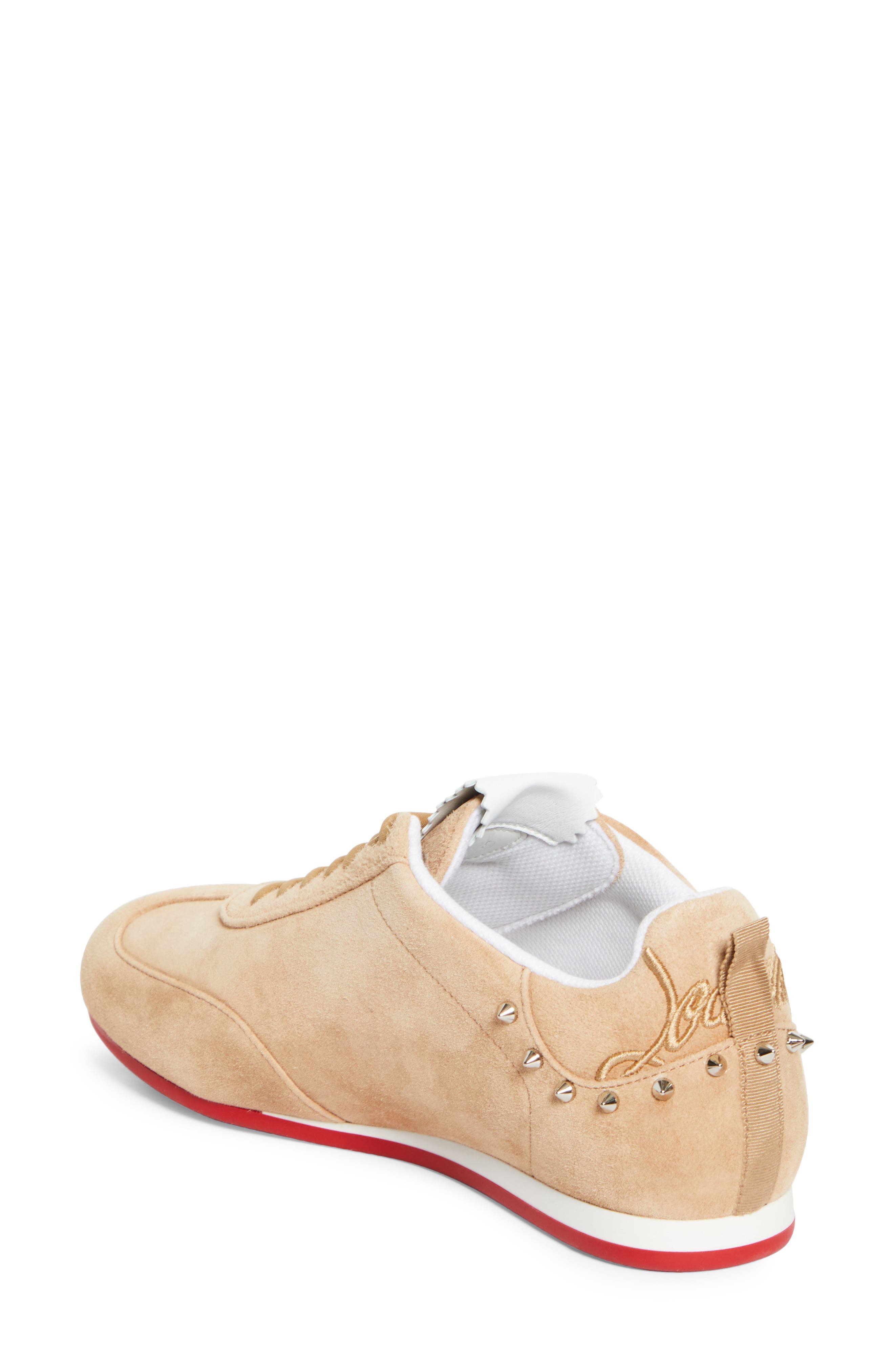 Christian Louboutin Eleonora T-Toe Sneaker, Alternate, color, Lionne