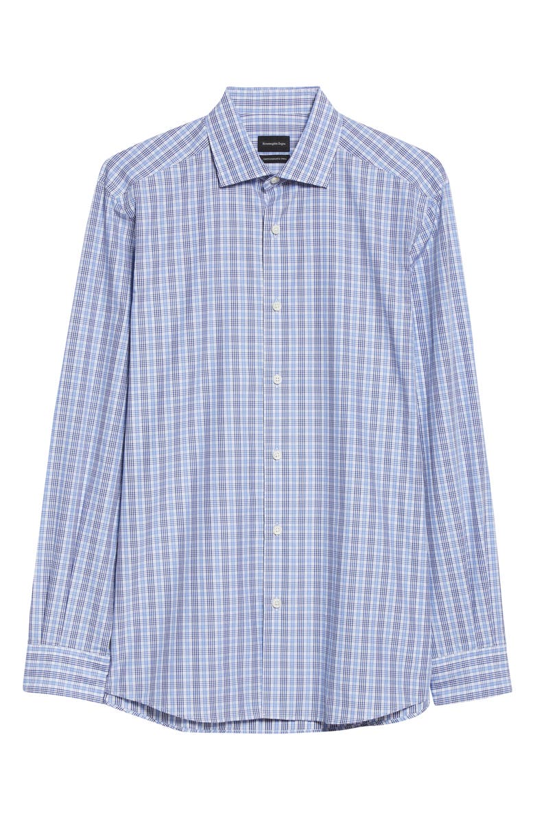 ZEGNA Centoquaranta Twill Button-Up Shirt, Alternate, color, 