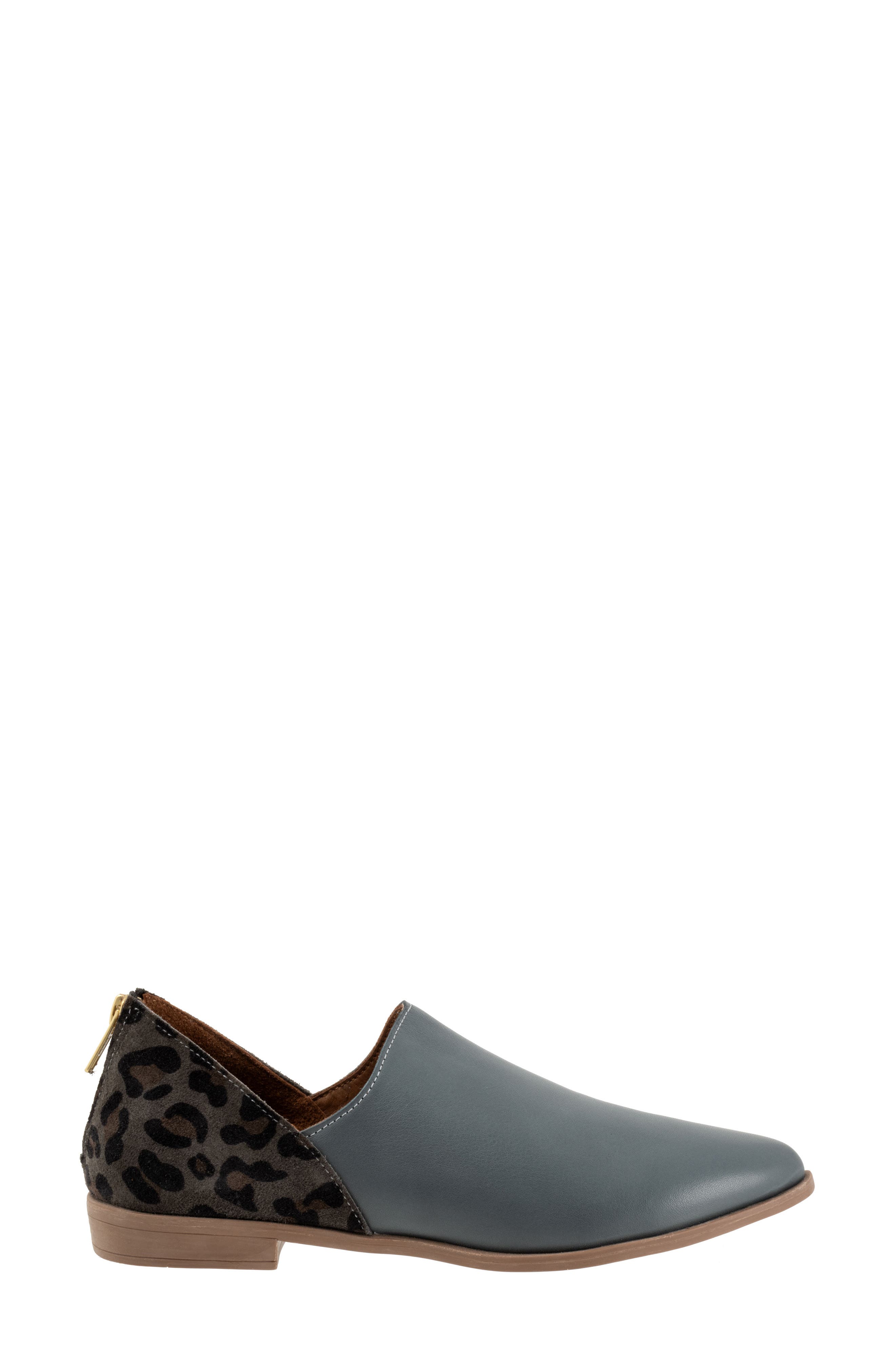 Bueno Beau Pointed Toe Loafer, Alternate, color, Ash/ Leopard