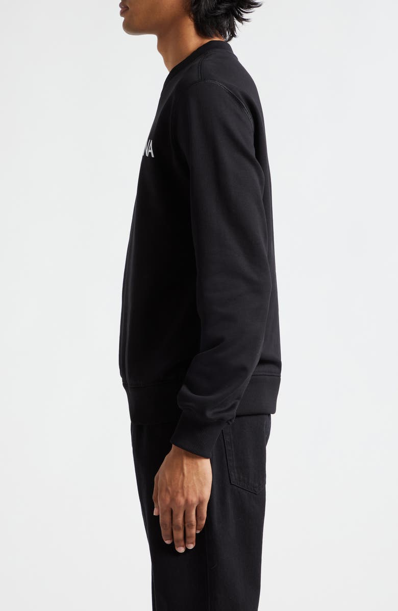 Dolce&Gabbana Embroidered Logo Cotton French Terry Graphic Sweatshirt, Alternate, color, N0000 Nero