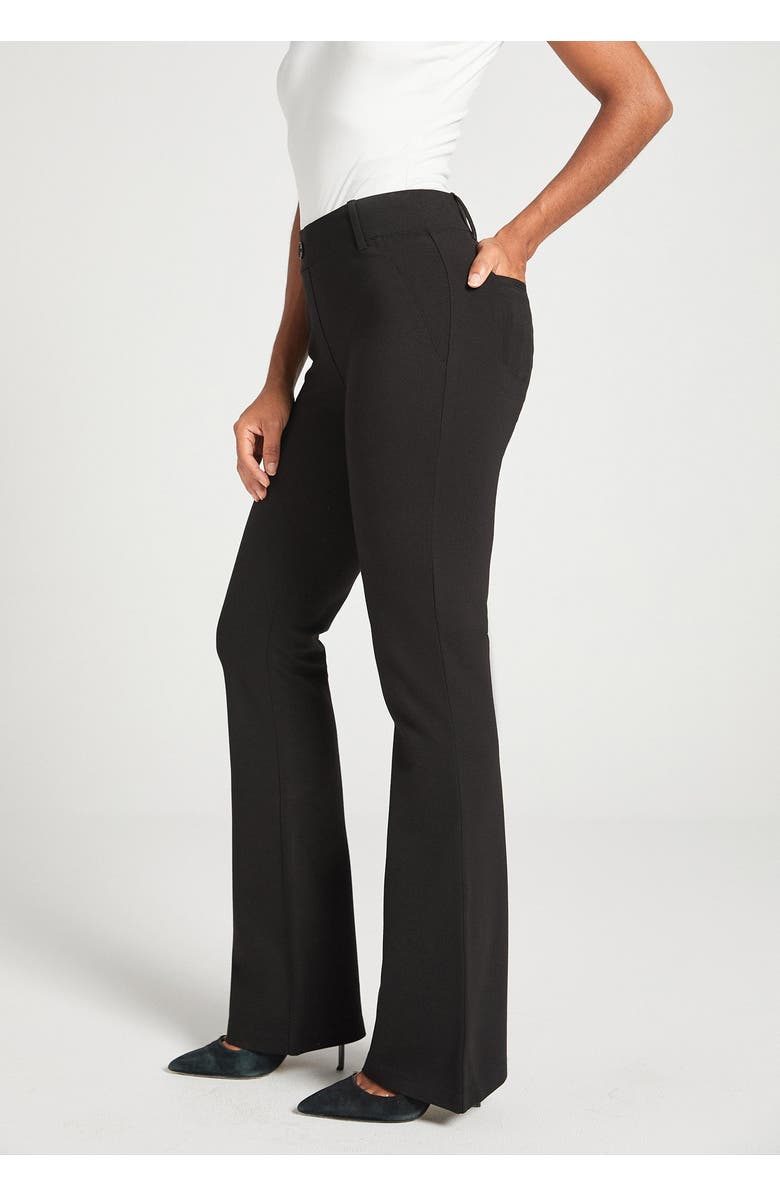 Betabrand Two Pocket DPYP Dress Pant Yoga Pants Bootcut, Main, color, Black